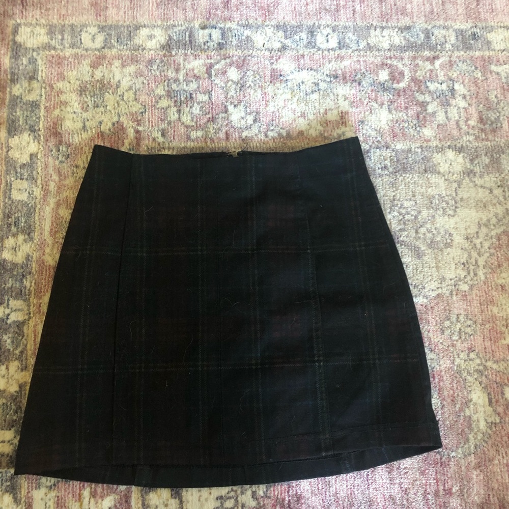 plaid mini skirt